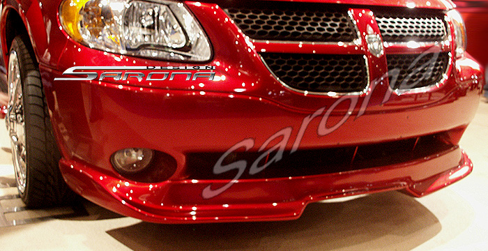 Custom Dodge Caravan Front Bumper Add-on  Mini Van Front Lip/Splitter (2001 - 2006) - $390.00 (Part #DG-004-FA)